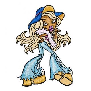 Bratz 2  embroidery design - Embroidery Design
