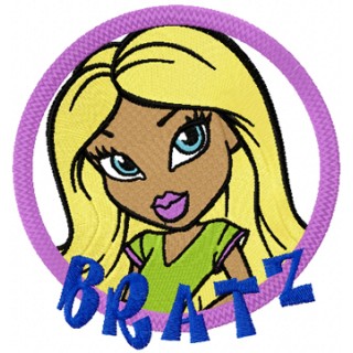 Bratz badge embroidery design - Embroidery Design