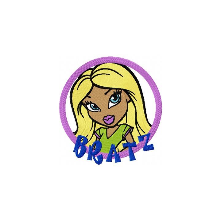 Bratz badge embroidery design - Embroidery Design