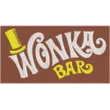 Wonka bar embroidery design featuring colorful graphics and whimsical elements inspired by the classic candy.