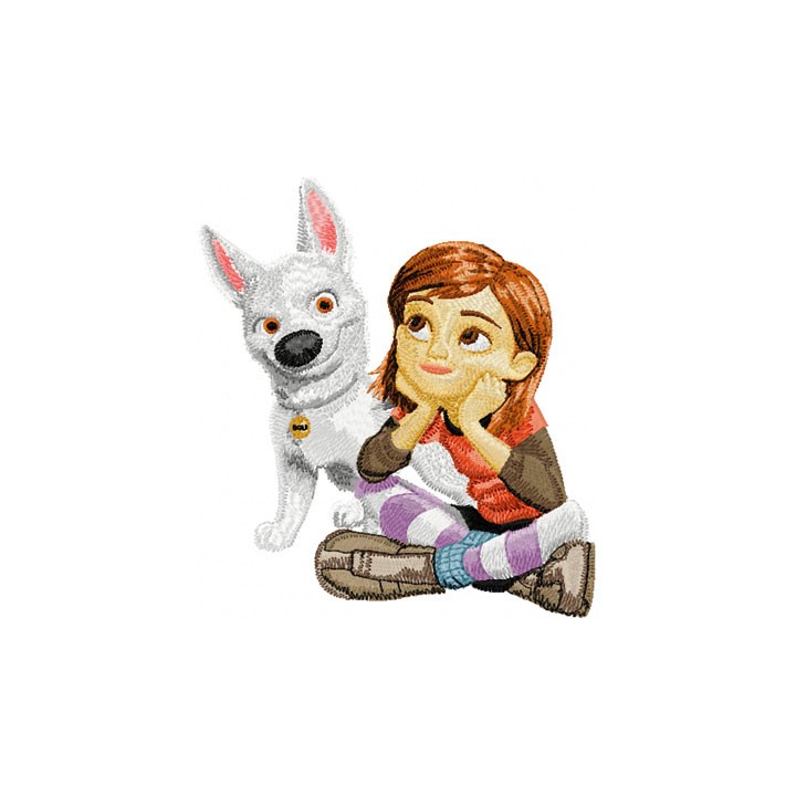 BOLT with Penny embroidery design - Embroidery Design