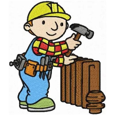 Bob the Plumber Stitching Pattern for Kids Projects