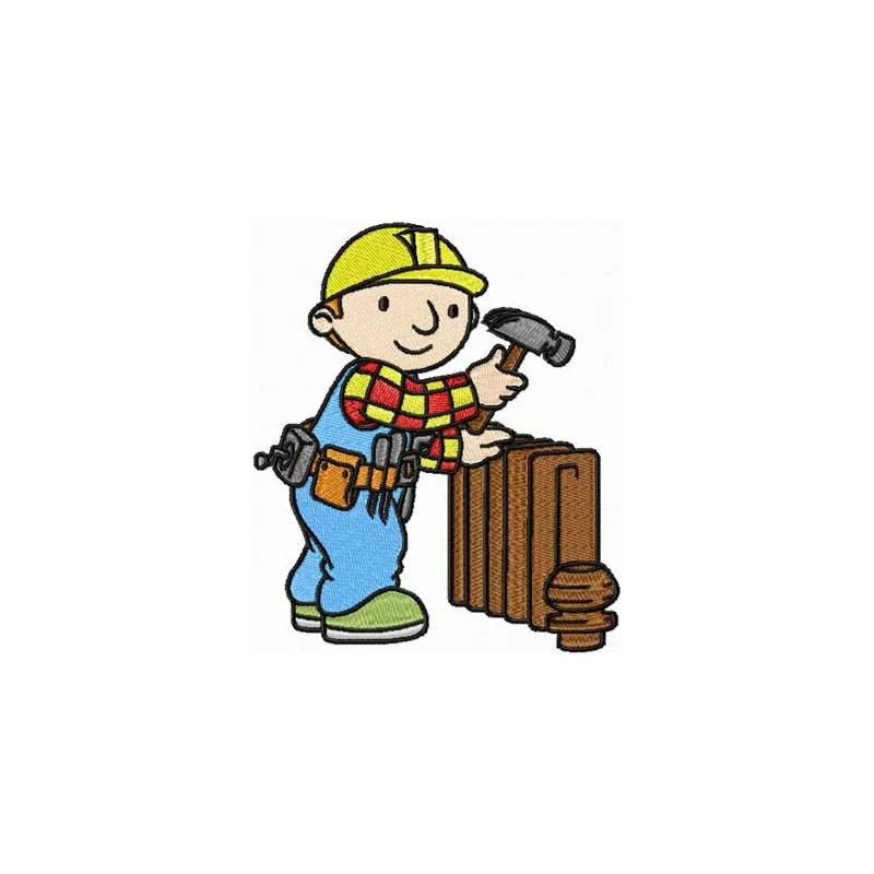 Bob the Plumber Stitching Pattern for Kids Projects