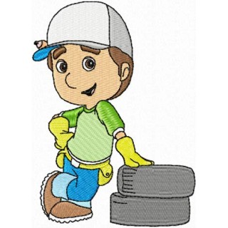 Handy Manny 5 embroidery design - Embroidery Design