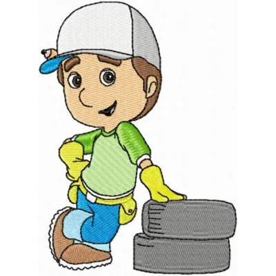 Handy Manny 5 embroidery design - Embroidery Design