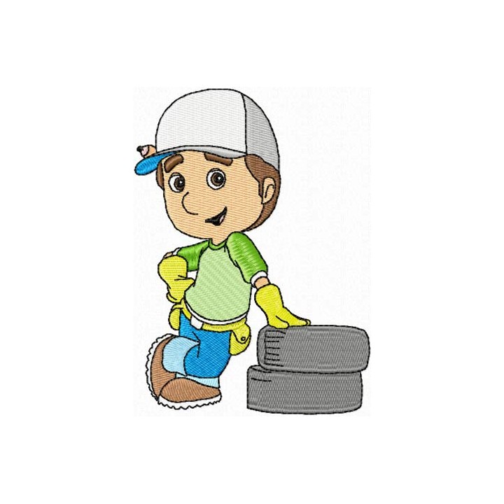 Handy Manny 5 embroidery design - Embroidery Design