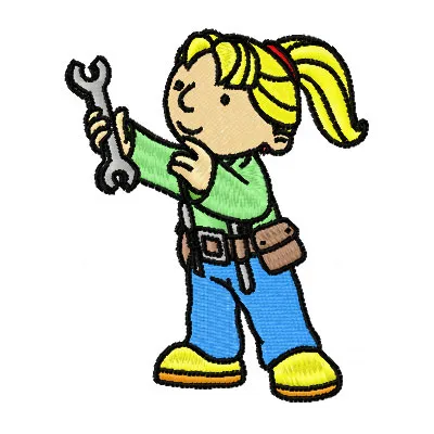 Wendy Builder Stitching Pattern | Kids Character Design