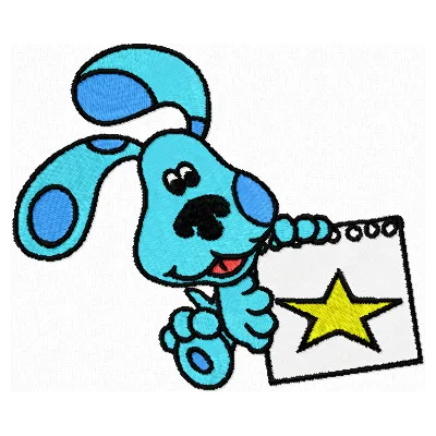 Blue's Clues Puppy Stitching Pattern for Kids Apparel