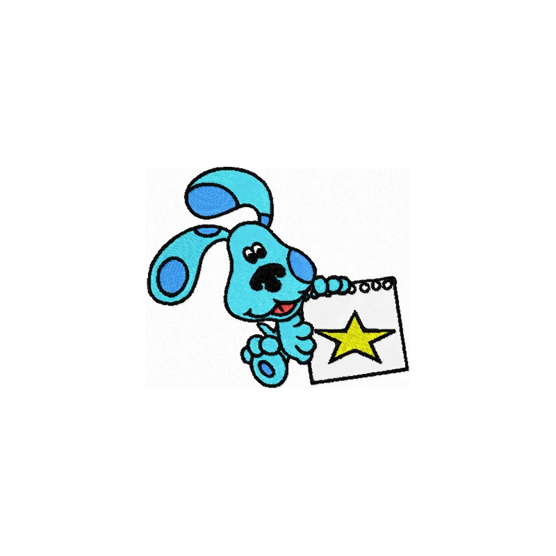 Blue's Clues Puppy Stitching Pattern for Kids Apparel