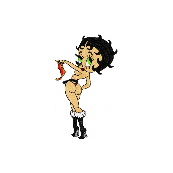 Betty Boop Surprise embroidery design - Embroidery Design