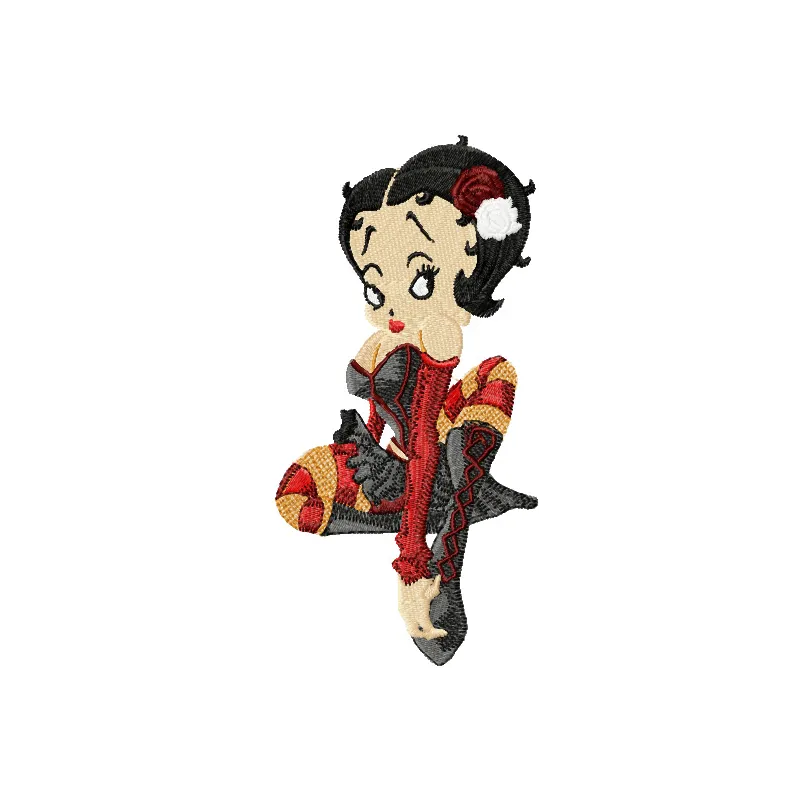 Vintage Betty Boop Pin-Up Stitching Pattern