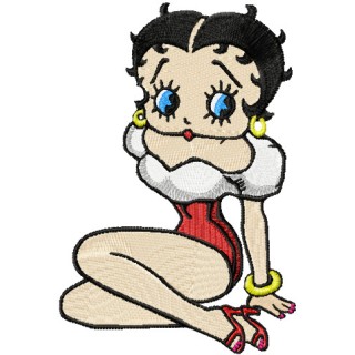 Betty Boop 11 embroidery design - Embroidery Design