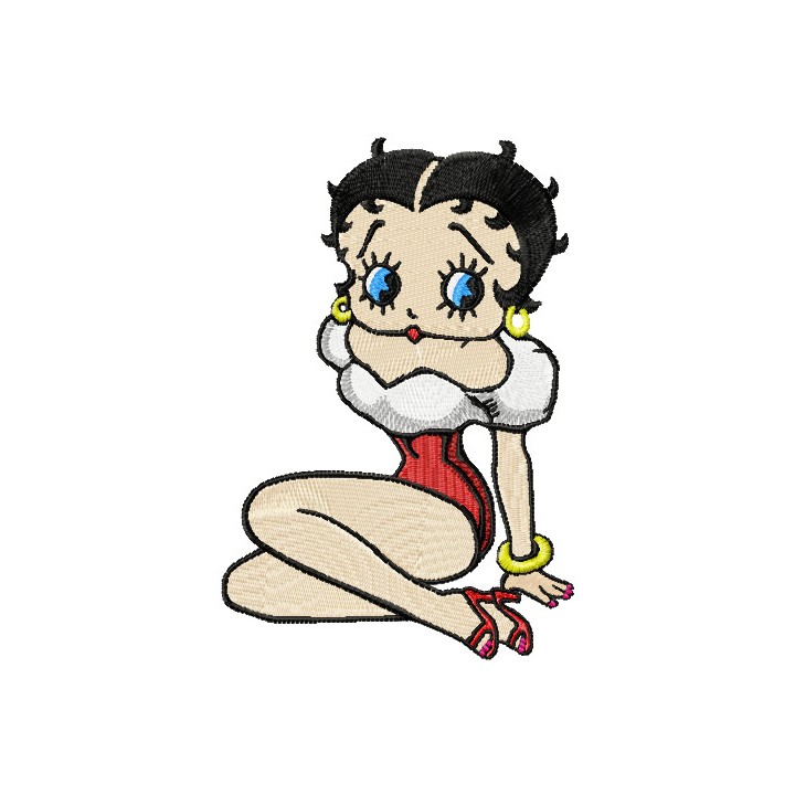 Betty Boop 11 embroidery design - Embroidery Design