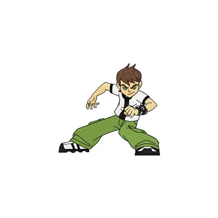 Ben 10 protects embroidery design - Embroidery Design