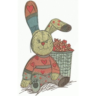 Banny rabbit 2 embroidery design - Embroidery Design