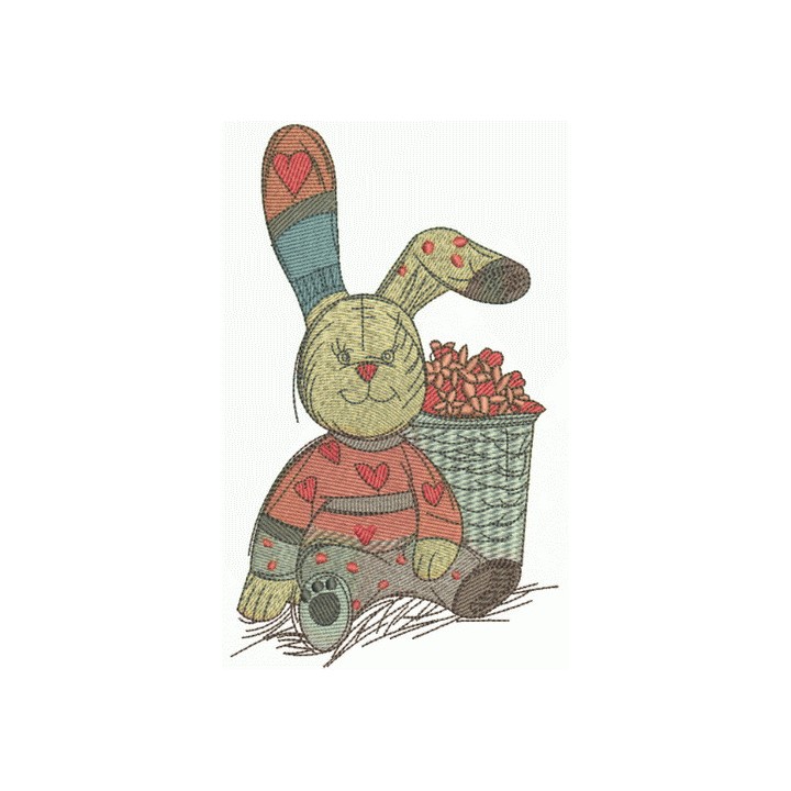 Banny rabbit 2 embroidery design - Embroidery Design