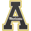 Appalachian State Mountaineers A logo embroidery design featuring the iconic mountain logo in vibrant colors.