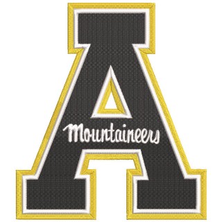 Appalachian State Mountaineers A logo embroidery design - Embroidery Design