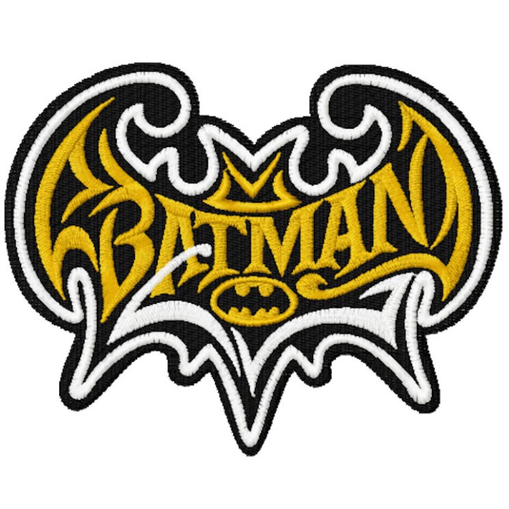 Batman modern logo embroidery design - Embroidery Design