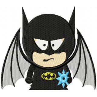 Batman south park style embroidery design - Embroidery Design