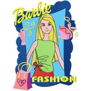 Barbie Fashion Style  embroidery design - Embroidery Design