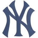 Classic New York Yankees logo embroidery design showcasing iconic team branding on fabric.