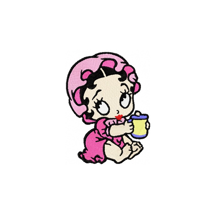 Betty Boop baby embroidery design - Embroidery Design