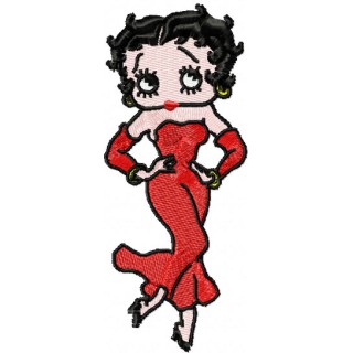 Betty Boop dancing  embroidery design - Embroidery Design