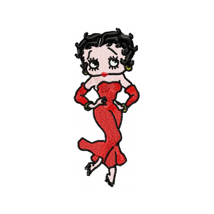 Betty Boop dancing  embroidery design - Embroidery Design