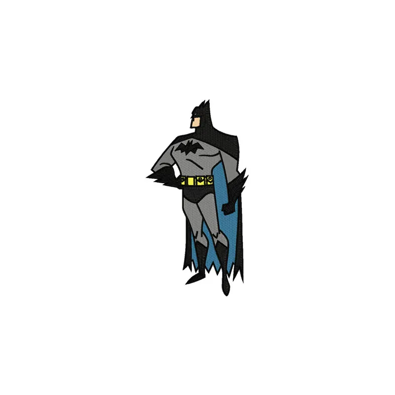 Batman 1 embroidery design preview showing stitched pattern for embroidery machines