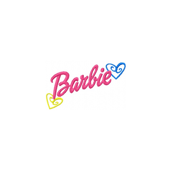 Barbie logo embroidery design - Embroidery Design
