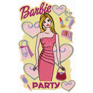 Barbie Style embroidery design - Embroidery Design