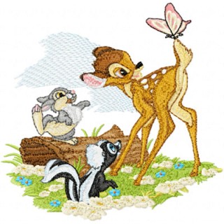 Bambi and company  embroidery design - Embroidery Design