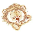 Hello from Africa embroidery design featuring African wildlife and landscape elements