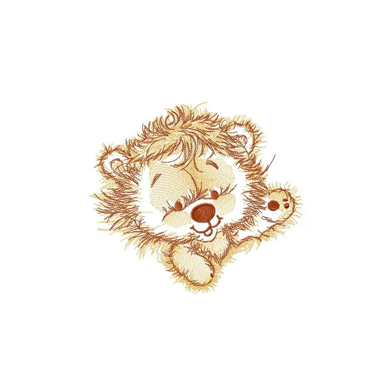 Hello from Africa embroidery design featuring African wildlife and landscape elements