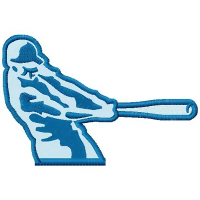 Texas League logo 4 embroidery design preview showing stitched baseball emblem