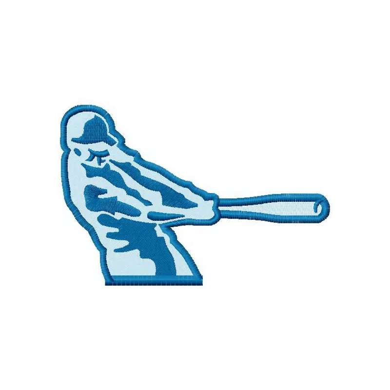 Texas League logo 4 embroidery design preview showing stitched baseball emblem