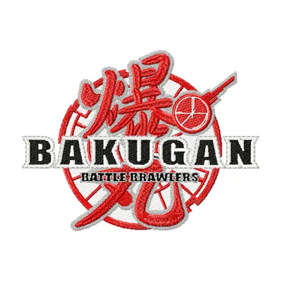 Bakugan Logo Embroidery Design - Battle Creature Art
