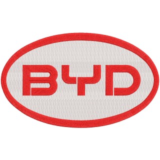 BYD oval logo embroidery design - Embroidery Design