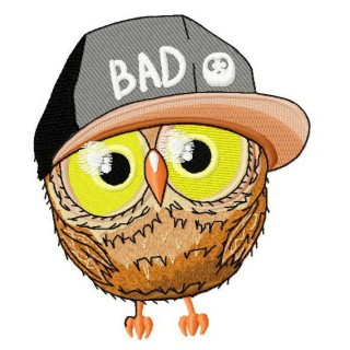Bad owl 3 embroidery design - Embroidery Design