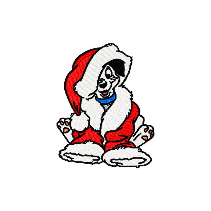 Christmas Puppy embroidery design - Embroidery Design