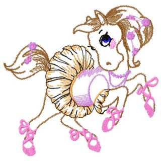 Horse dancing embroidery design - Embroidery Design