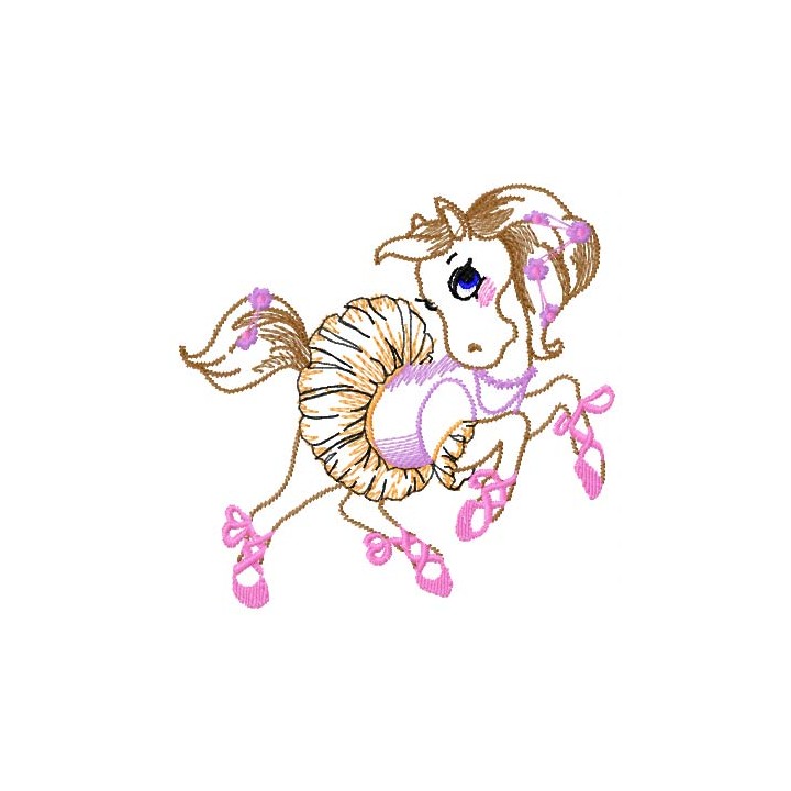 Horse dancing embroidery design - Embroidery Design