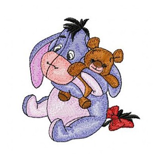 Baby Eeyore embroidery design - Embroidery Design