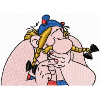 Funny Obelix embroidery design - Embroidery Design