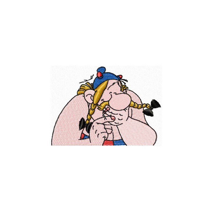 Funny Obelix embroidery design - Embroidery Design