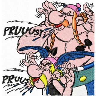 Asterix and Obelix 1 embroidery design - Embroidery Design