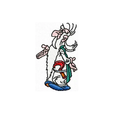 Druid Getafix Embroidery Design - Comic Adventure Motif