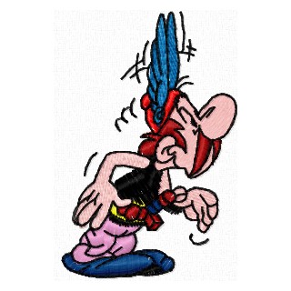 Asterix 1 embroidery design - Embroidery Design
