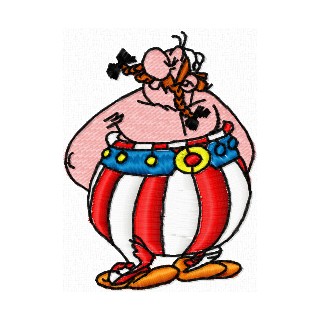Obelix 2 embroidery design - Embroidery Design